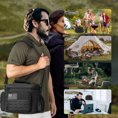 Tactical Insulated Lunch Box Bag for Men