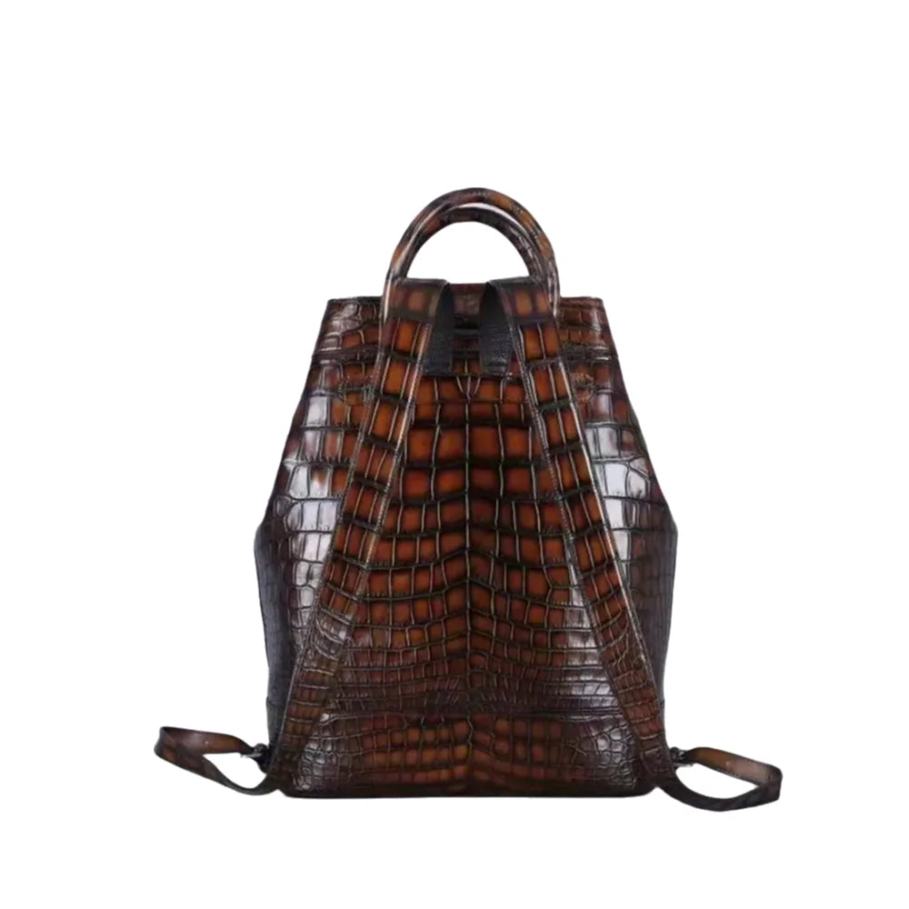 Crocodile Leather Backpack – Women's Luxury Designer Bag