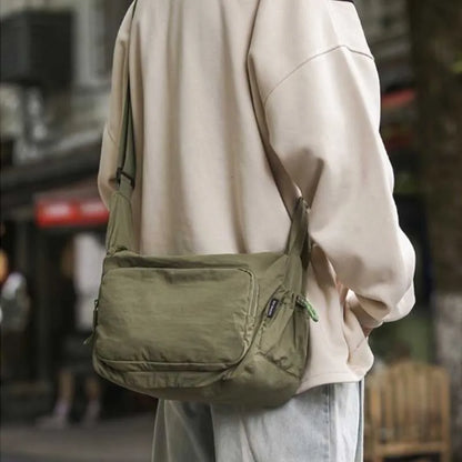 Large Capacity Nylon Crossbody Bag for Gym & Travel