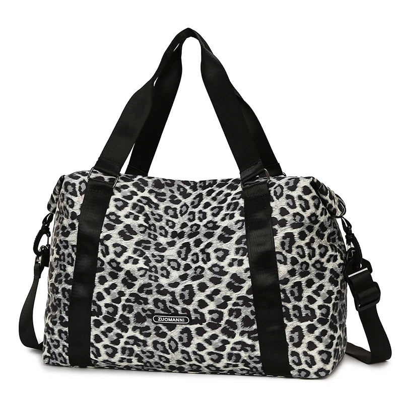 Leopard Print Duffle Bag – Large Gym & Travel Tote