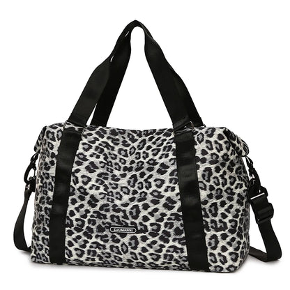 Leopard Print Duffle Bag – Large Gym & Travel Tote