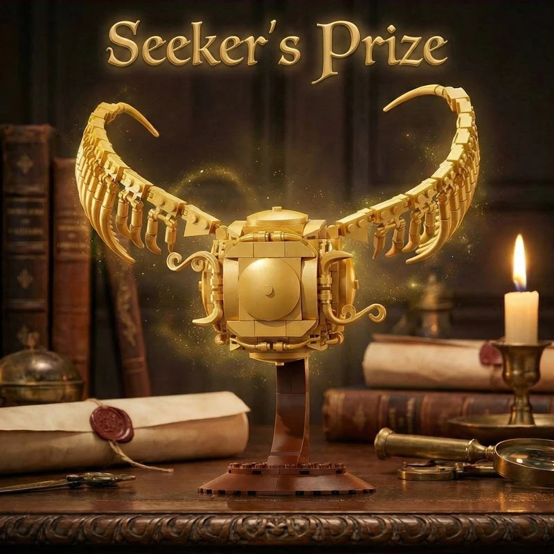 Golden Snitch MOC Building Blocks Set – Winged Orb Model