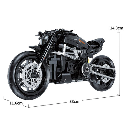 RaceForge MOC Motorcycle Building Blocks Kit 1:8 Scale