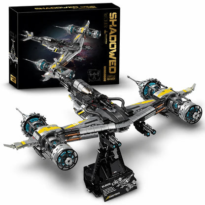 Star Fighter Spaceship Building Blocks Set – 1127pcs Sci-Fi MOC Display Model