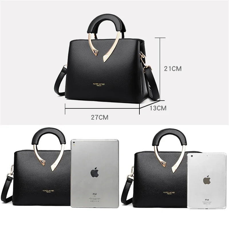 Leather Crossbody Shoulder Bag for Women – Luxury Designer Tote
