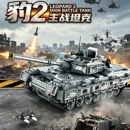 Leopard 2A7 Main Battle Tank Building Blocks Set – 1422 Pcs Military Bricks Model