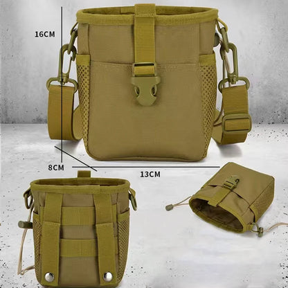 Tactical Magazine Dump Pouch – MOLLE Drawstring Utility Belt Bag