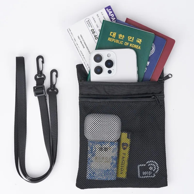 RFID Blocking Travel Passport Wallet & Crossbody Bag