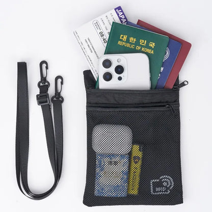 RFID Blocking Travel Passport Wallet & Crossbody Bag