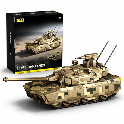 Military Tank Building Blocks Set – 99B MOC Army Brick Model