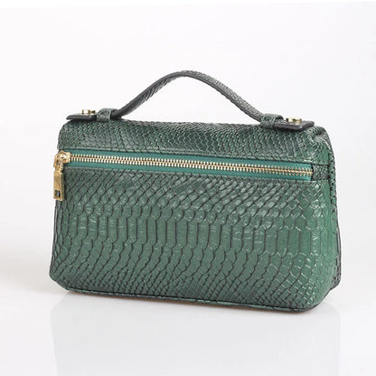 Crocodile Pattern Makeup Bag Large Capacity Women Travel Toiletry Carry Case Classic Organizr