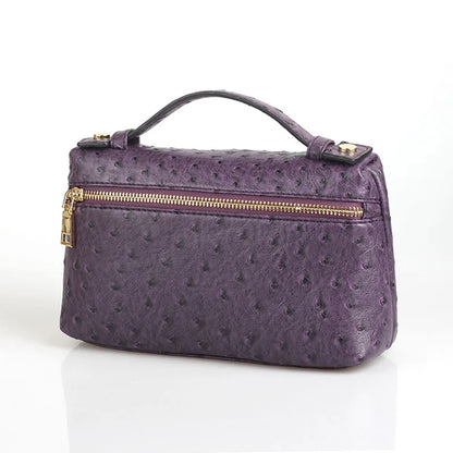 Exotic Embossed Leather Makeup Clutch Bag – Luxury Women's Handbag